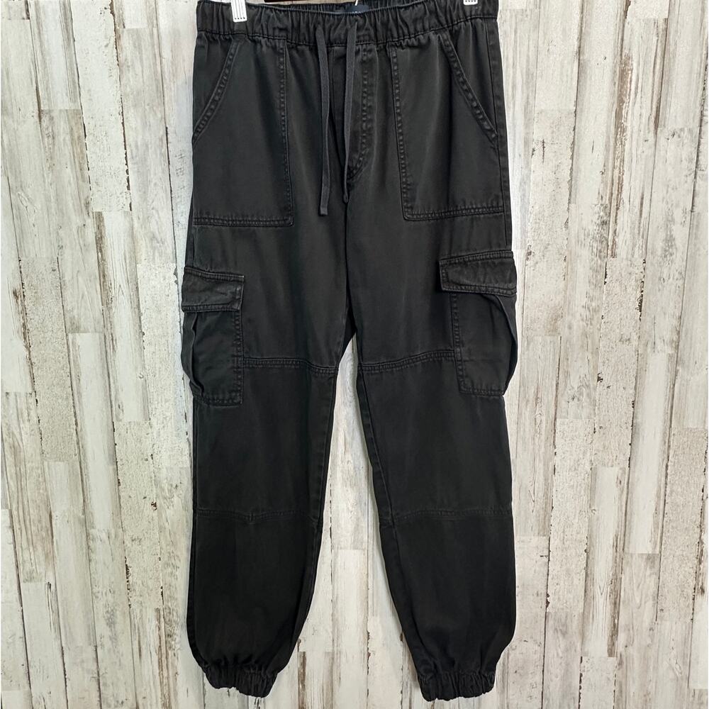 Aeropostale High Rise Cargo Jogger Pants XS Black Skater Grunge Gorpcore EUC